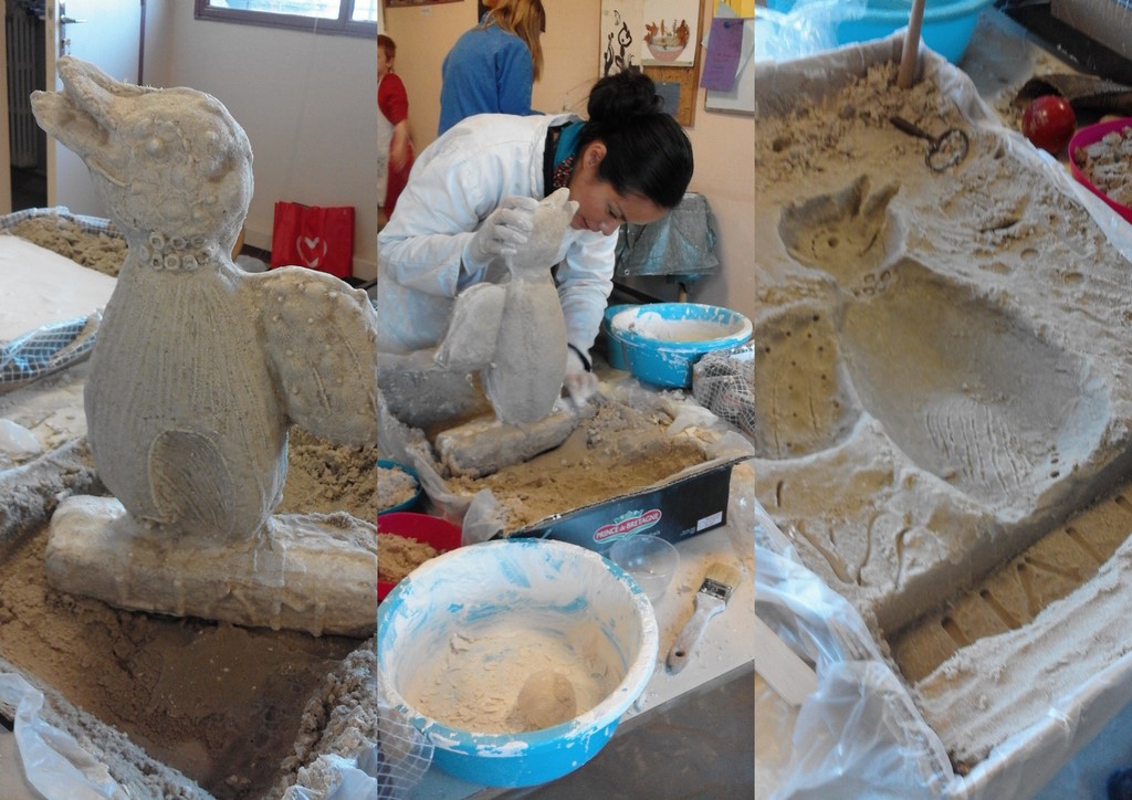 Stage de Sculpture au sable /Musée de Melun /2016